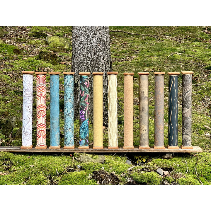 Rain column Sleep 8min, rain sound instrument. various surfaces