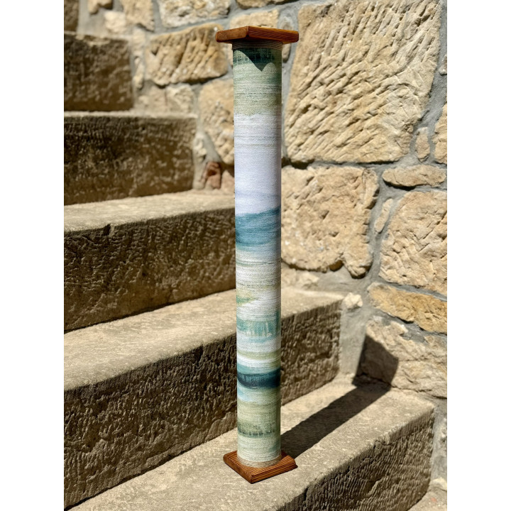 Rain column constatnt 7min, rain sound instrument. various surfaces