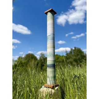 Rain column constatnt 7min, rain sound instrument. various surfaces