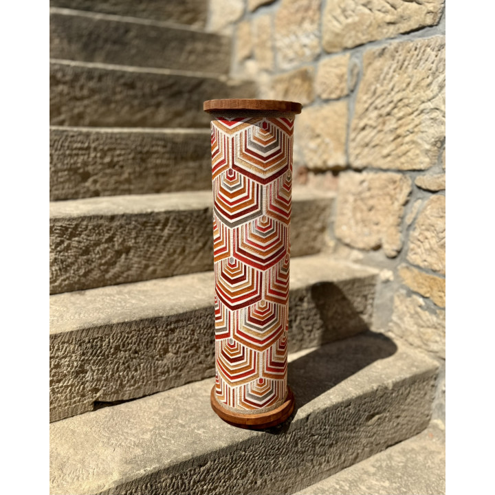 Very loud rain column 10min, constatnt, rain sound instrument - various surfaces