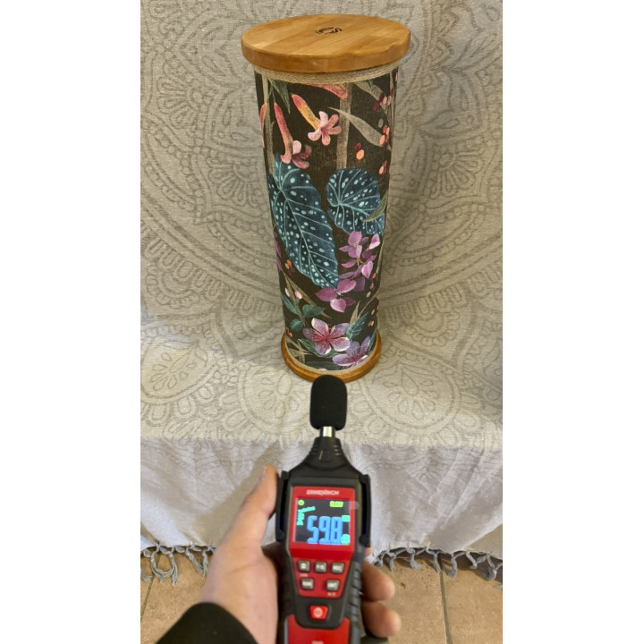 Loud rain column 10min, constatnt, rain sound instrument - various surfaces